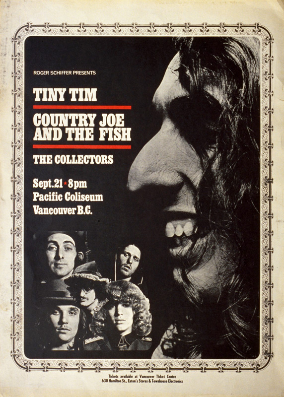 Tiny Tim, Country Joe & The Fish, The Collectors @ Pacific Colisem