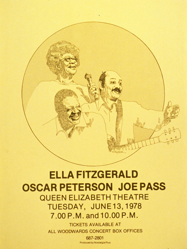 Ella Fitzgerald, Oscar Peterson, Joe Pass @ Queen Elizabeth Theatre